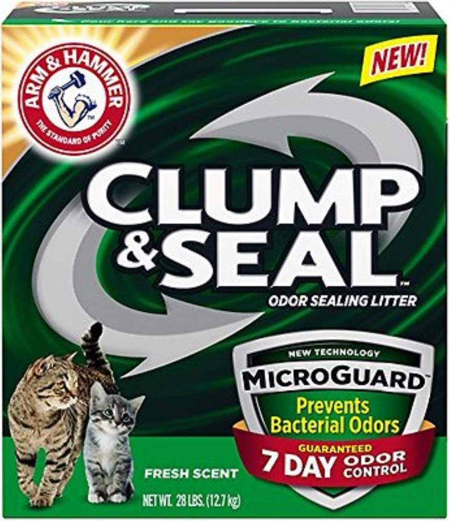 Arm & Hammer Litter Clump & Seal MicroGuard Fresh Scent Cat Litter, 28-lb box