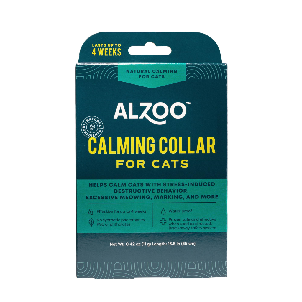 Alzoo All Natural Calming Collar for Cats, 13.8-in