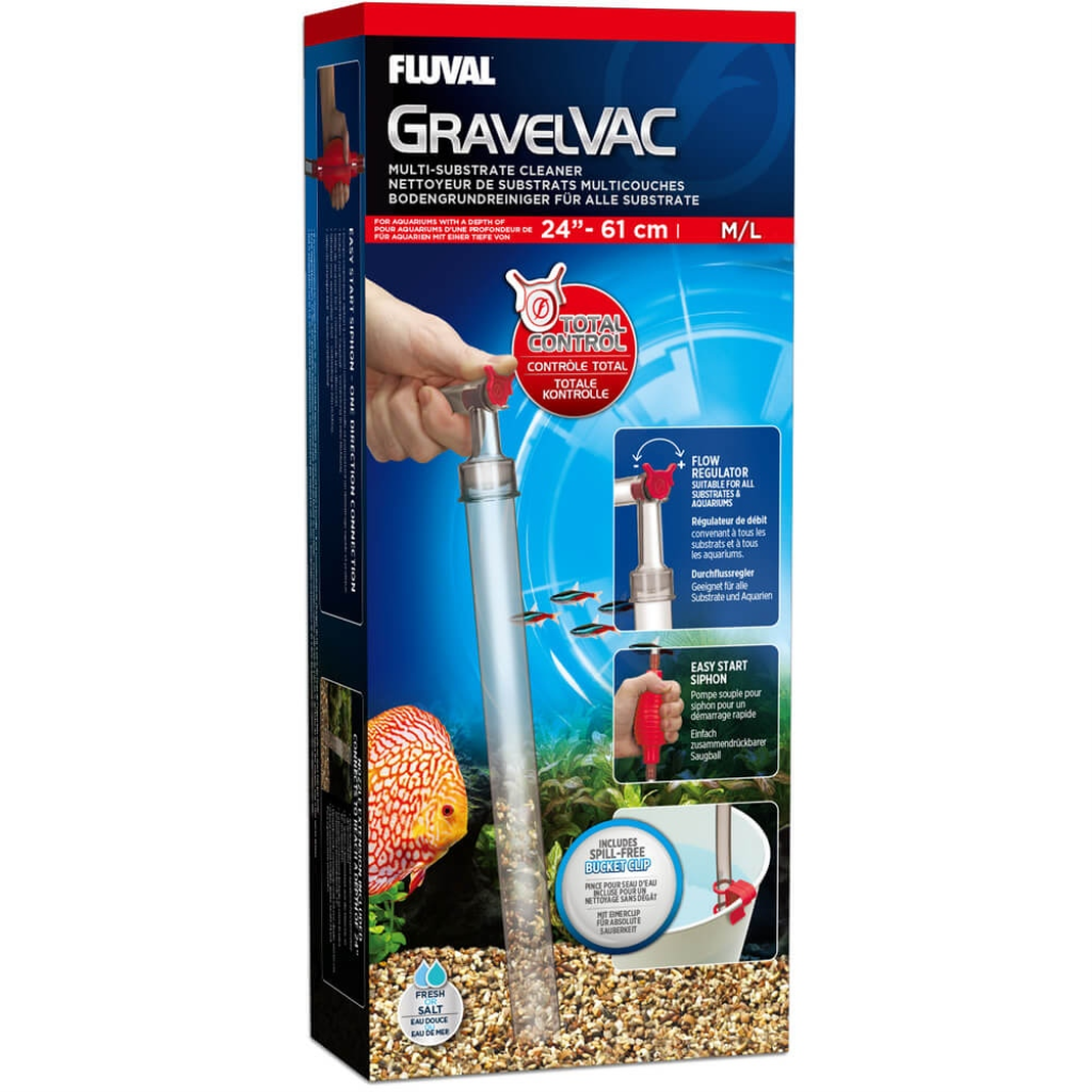 Fluval GravelVAC Multi-Substrate Cleaner, Medium/Large