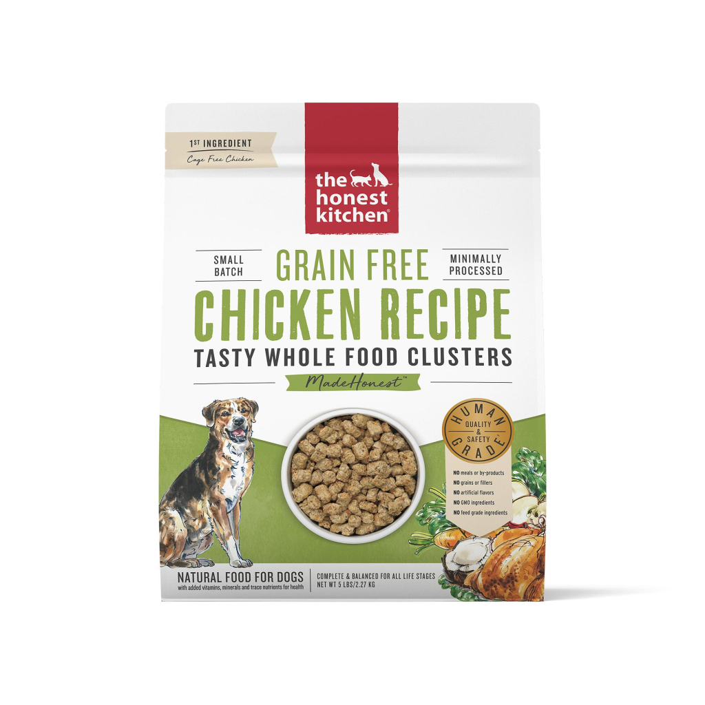 The Honest Kitchen Whole Food Clusters Chicken Grain-Free Dry Dog Food, 5-lb