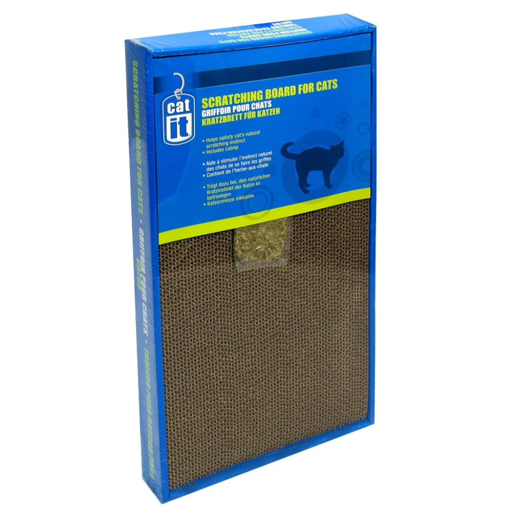 Catit Wide Scratching Board with Catnip for Cats