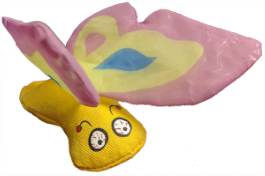 Yeowww! Butterfly Catnip Cat Toy, Purple