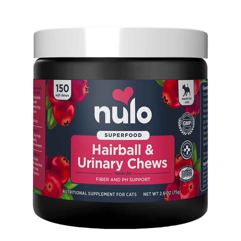 Nulo Cat Superfood Hairball & Urinary Soft Chews Cat Supplement, 2.6-oz