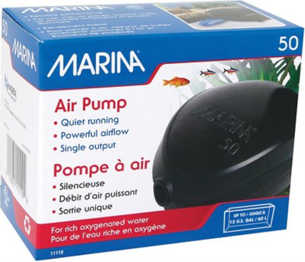 Marina Air Pump for Aquariums, Size 50