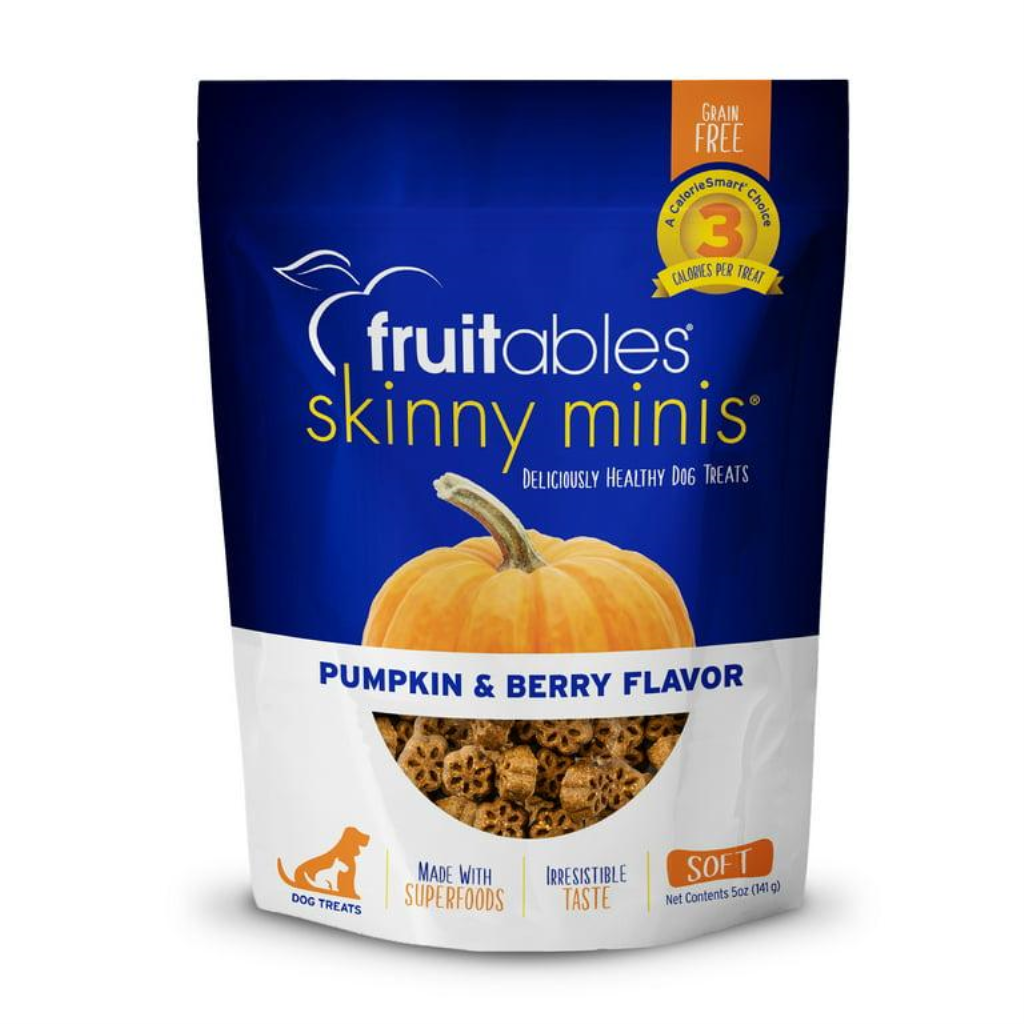 Fruitables Skinny Minis Pumpkin & Berry Dog Treats, 5-oz