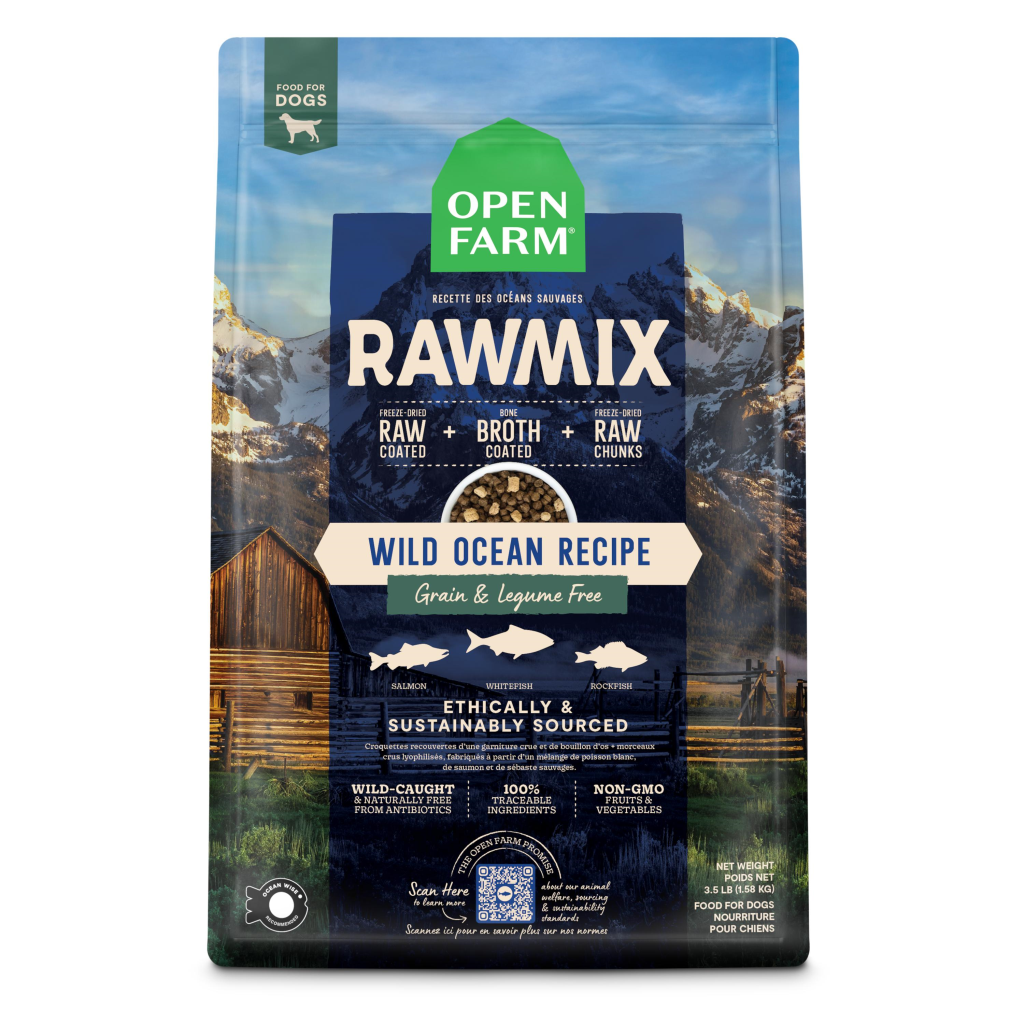 Open Farm RawMix Wild Ocean Grain-Free Dry Dog Food, 20-lb