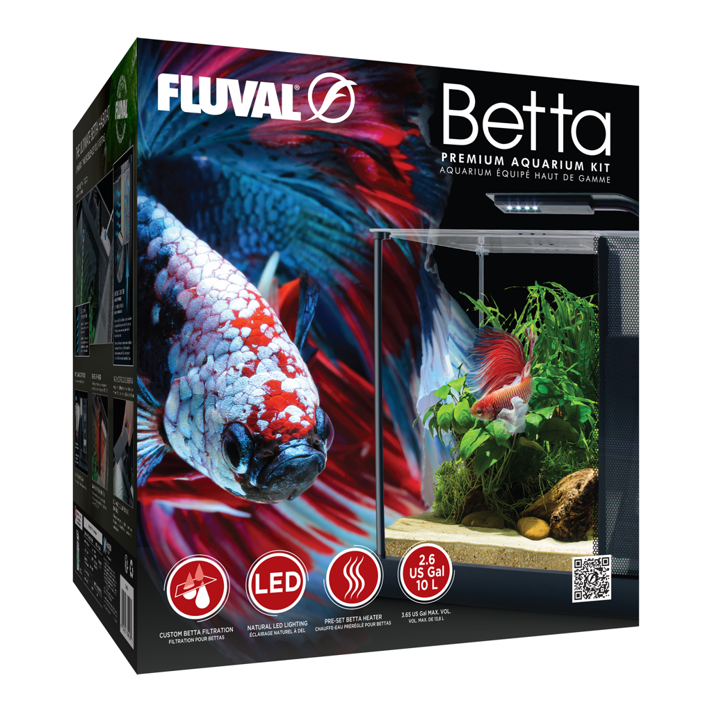 Betta Premium Aquarium Kit, 2.6 US Gal / 10 L