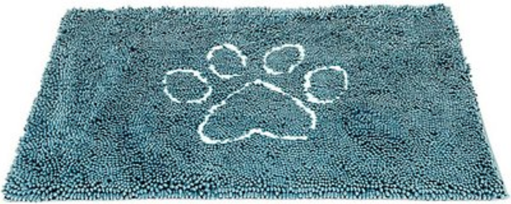 Dog Gone Smart Dirty Dog Doormat, Pacific Blue, Large