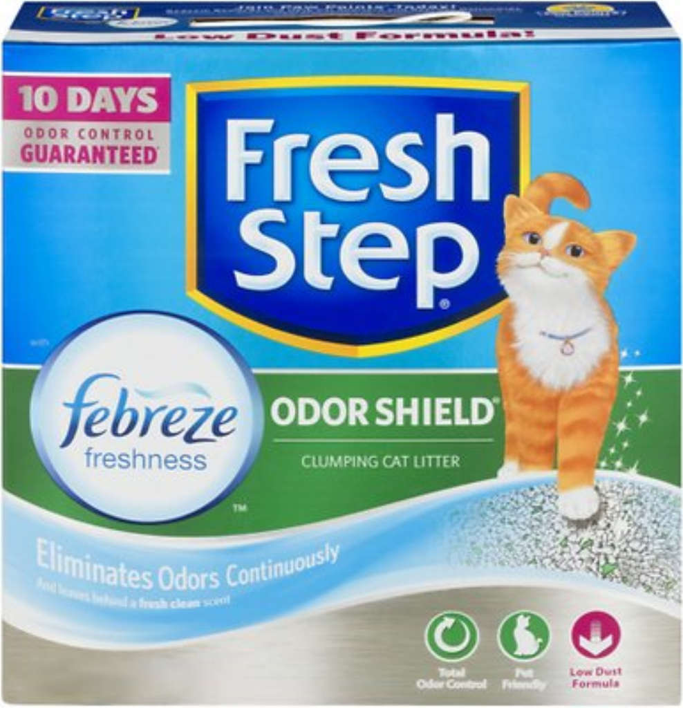 Fresh Step Odor Shield Clumping Cat Litter, 25-lb box