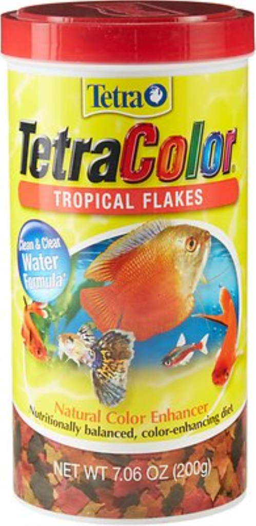 Tetra TetraColor Tropical Flakes Fish Food, 7.06-oz jar