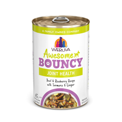 Weruva Bouncy Beef & Riceberry with Turmeric & Ginger or Dogs - 14 oz.
