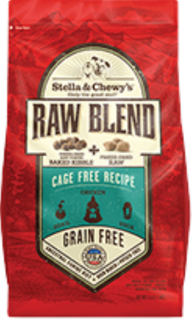 Stella & Chewy's Raw Blend Cage Free Recipe Freeze-Dried Raw & Dry Dog Food, 10-lb