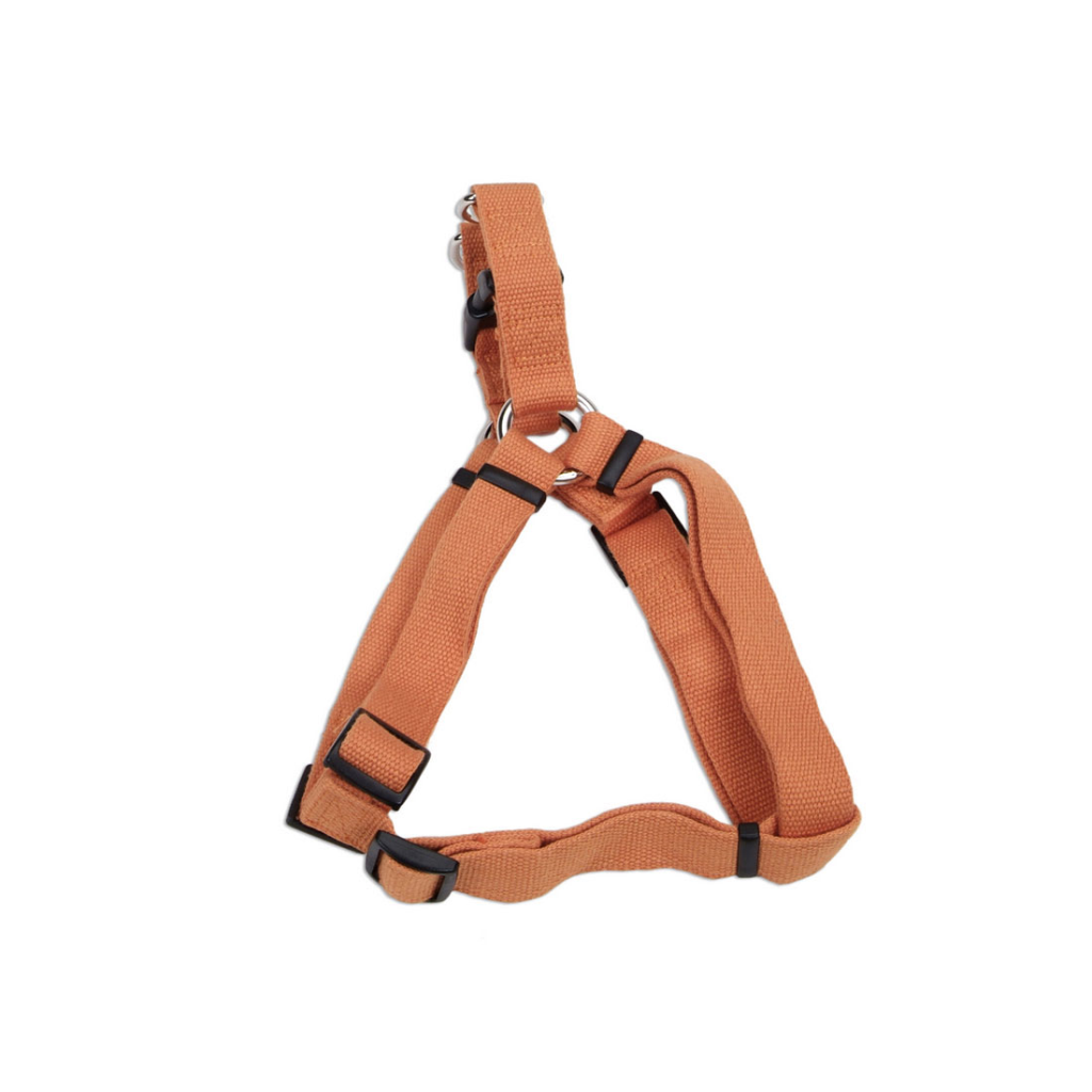 New Earth Soy Comfort Wrap Adjustable Dog Harness, Pumpkin, 3/4-inx20-30-in