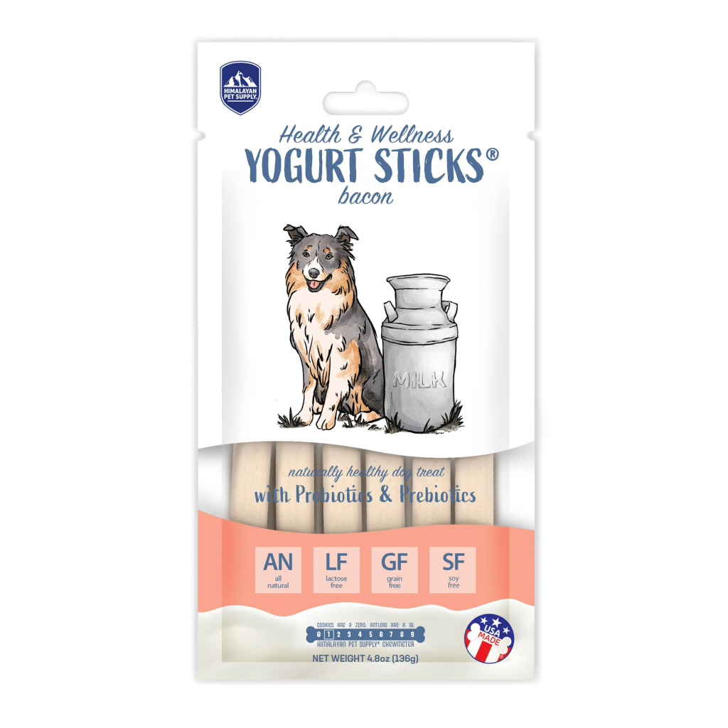 Himalayan Pet Supply Health & Wellness Yogurt Sticks Bacon Dog Treats, 4.8-oz