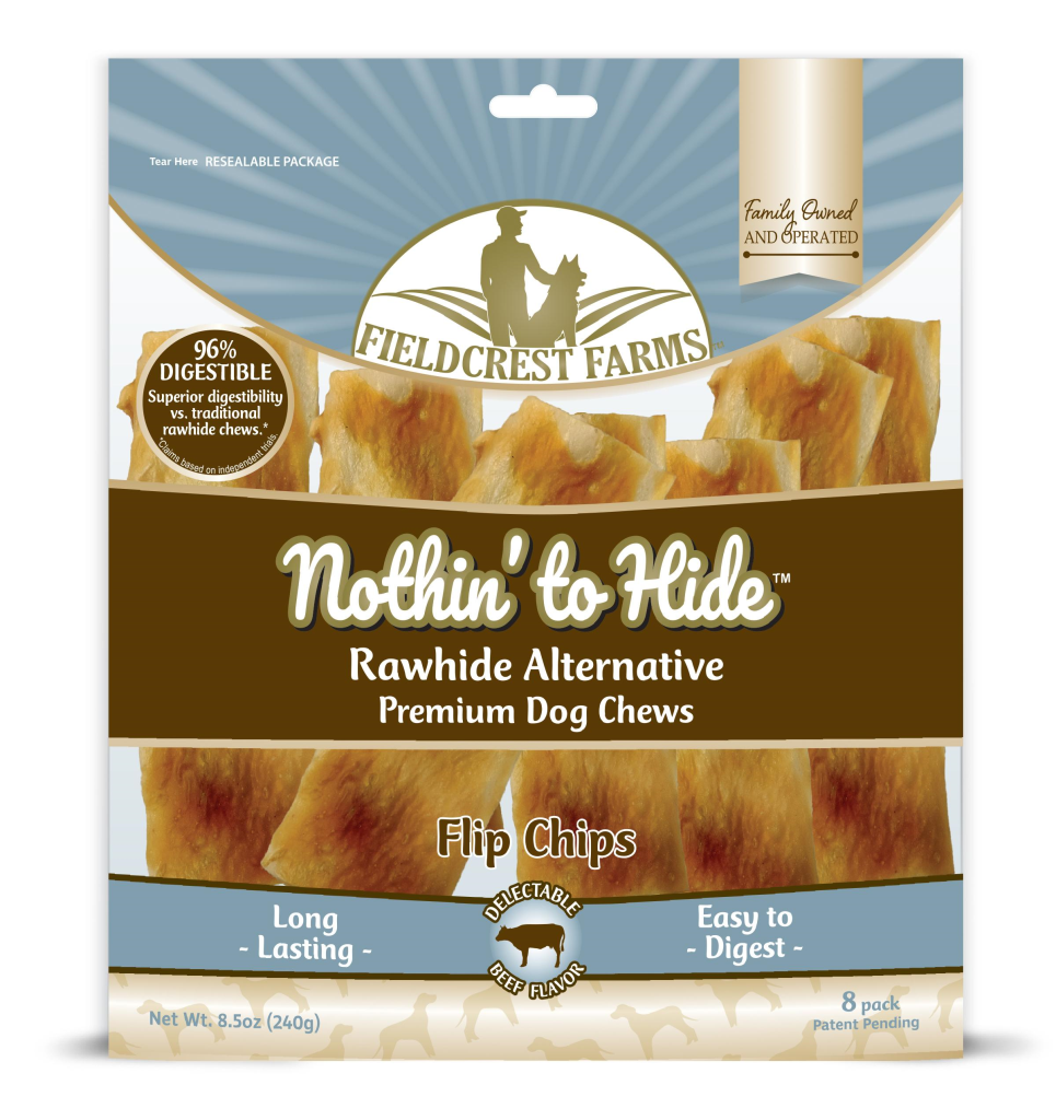 Fieldcrest Farms Nothin' to Hide Beef Flip Chips Dog Treats, 8-pk