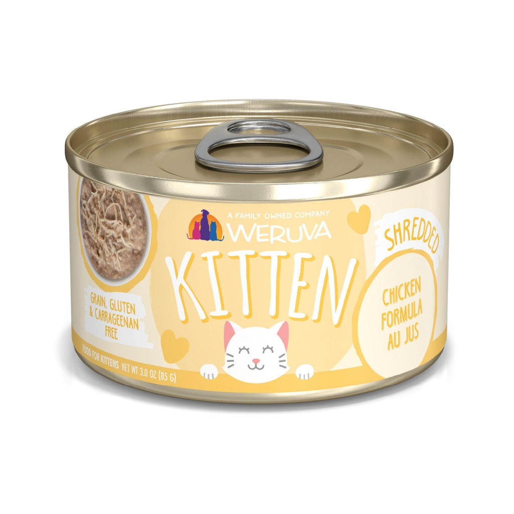 Weruva Kitten Chicken Formula Au Jus Wet Cat Food Can, 3-oz