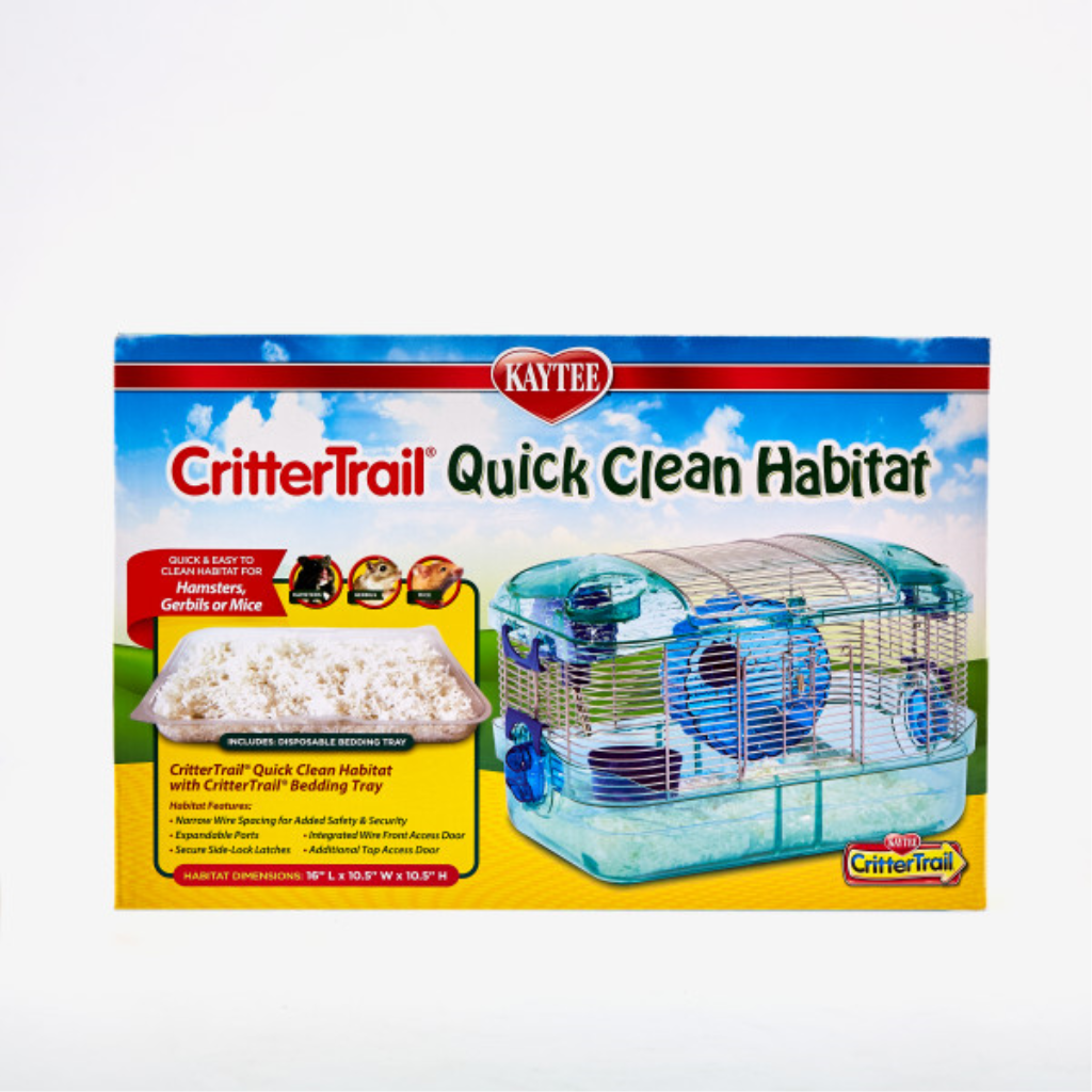 Kaytee CritterTrail Quick Clean Small Animal Habitat, 16-in