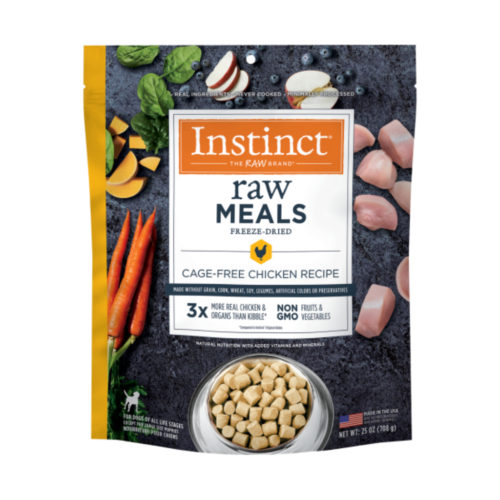 Instinct Raw Meals Cage-Free Chicken Freeze-Dried Dog Food, 25-oz