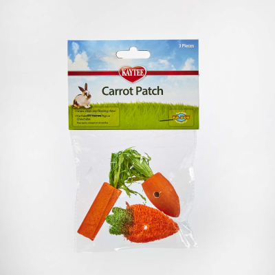 Kaytee Carrot Patch Variety Small Animal Chew Toy, 3-pk