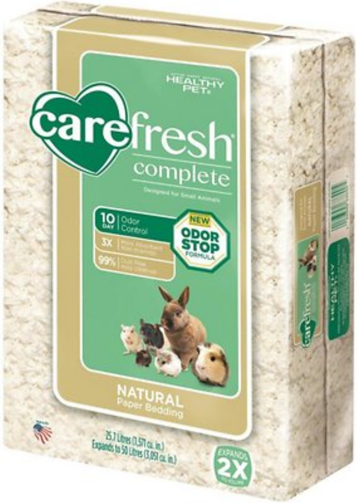 CareFresh Complete Small Animal Paper Bedding, White, 50-L