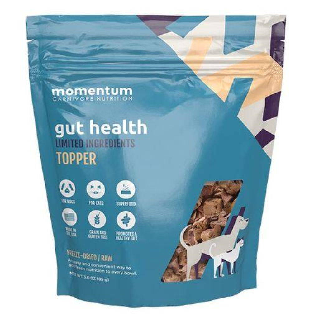 Momentum Carnivore Nutrition Gut Health Functional Dog & Cat Food Topper, 3-oz