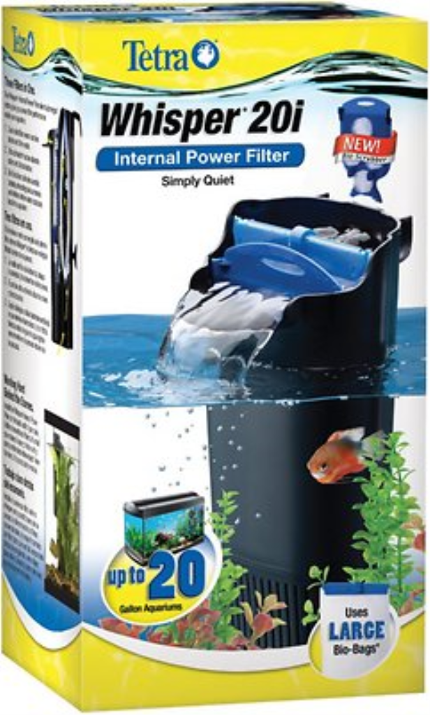 Tetra Whisper Internal Power Filter with BioScrubber for Aquariums, 10 - 20 gal