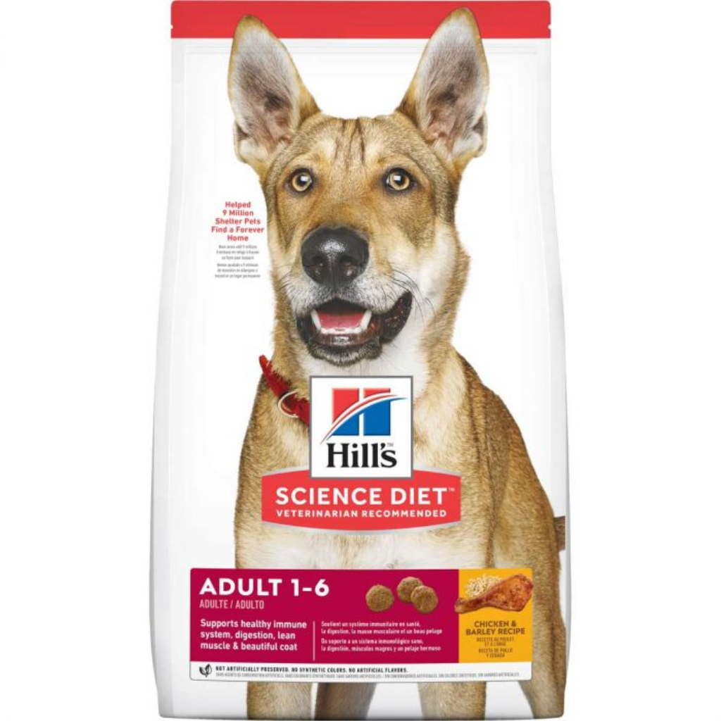 Hill's Science Diet Adult Chicken & Barley Dry Dog Food, 15-lb