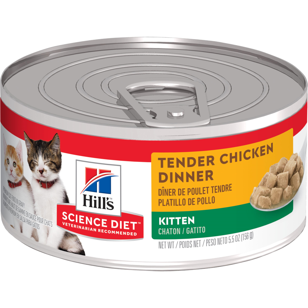 Hill's Science Diet Kitten Tender Chicken Dinner Wet Cat Food, 5.5-oz
