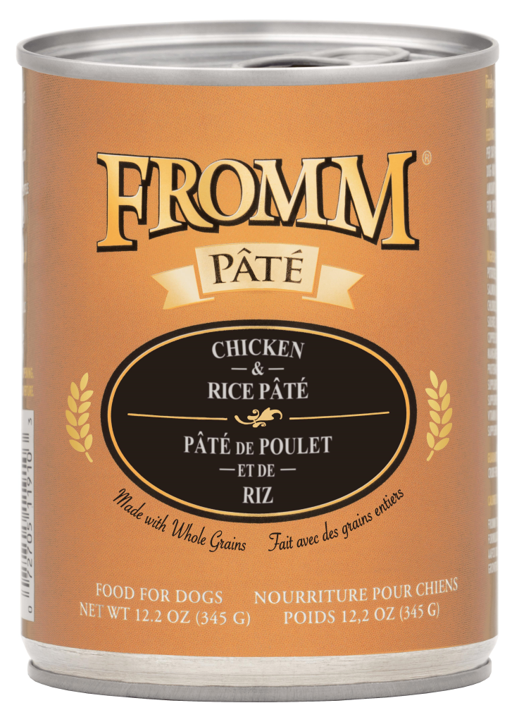 Fromm Chicken & Rice Pate Canned Dog Food, 12.2-oz
