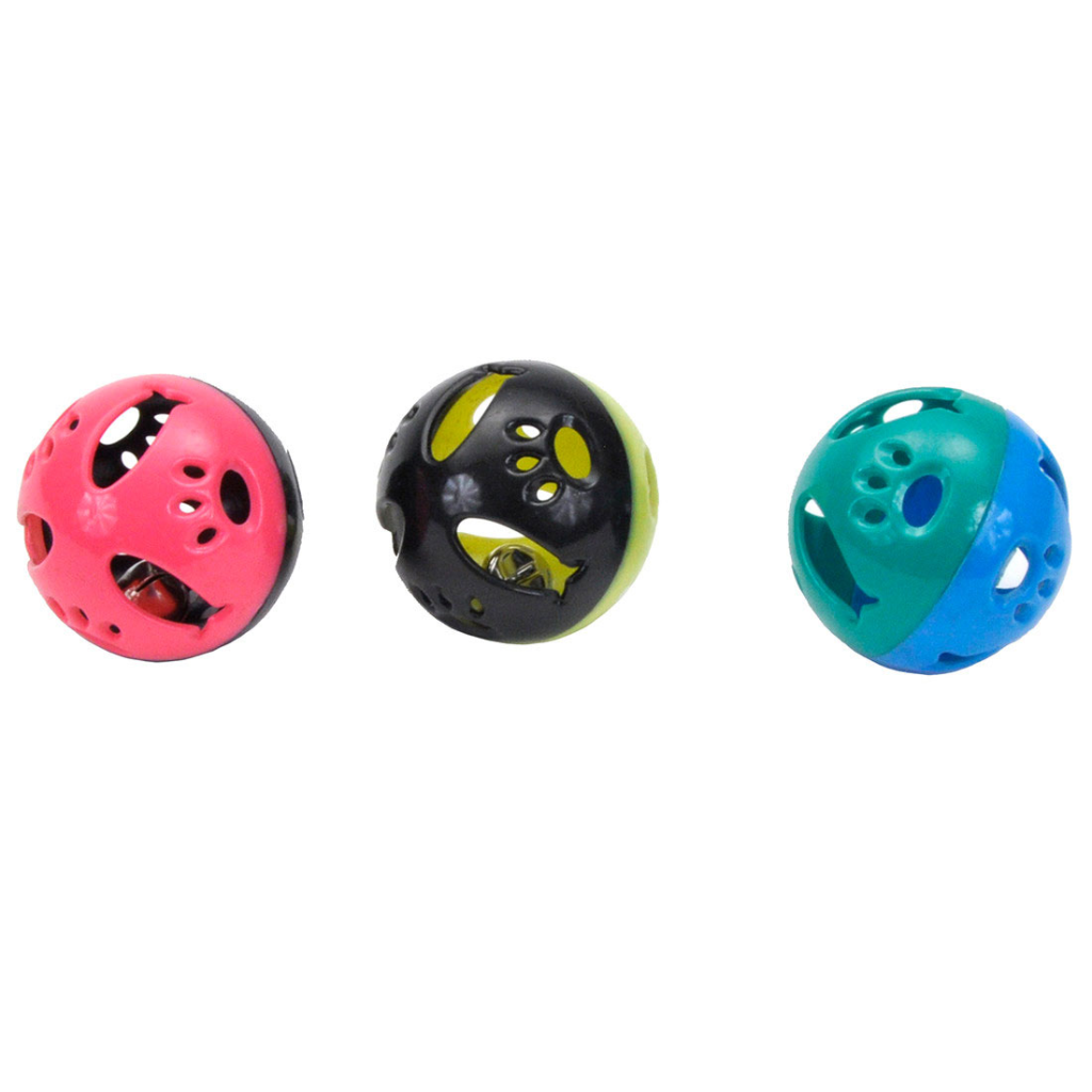Turbo Plastic Ball Cat Toy, Assorted Colors