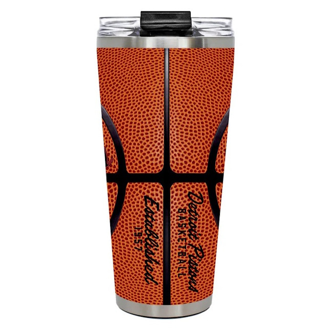 Detroit Pistons 32 oz. Game Ball Big Slim Tumbler with Straw