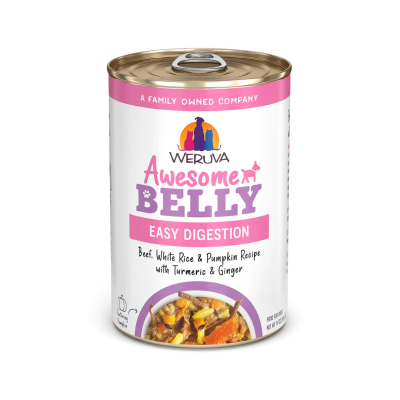 Weruva Awesome Belly Beef, Rice & Pumpkin with Turmeric & Ginger for Dogs - 14 oz.