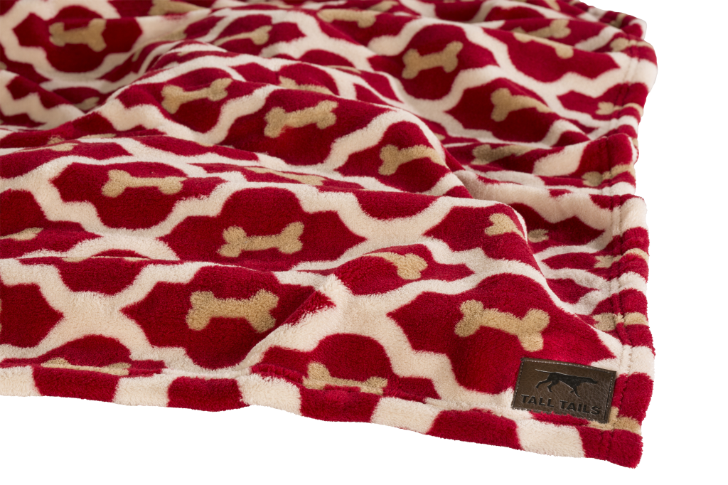 Tall Tails Red Bone Dog Blanket, 20-in x 30-in
