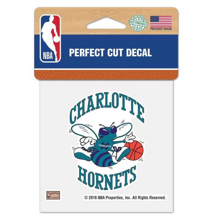 Charlotte Hornets Perfect Cut Colour Decal 4" x 4