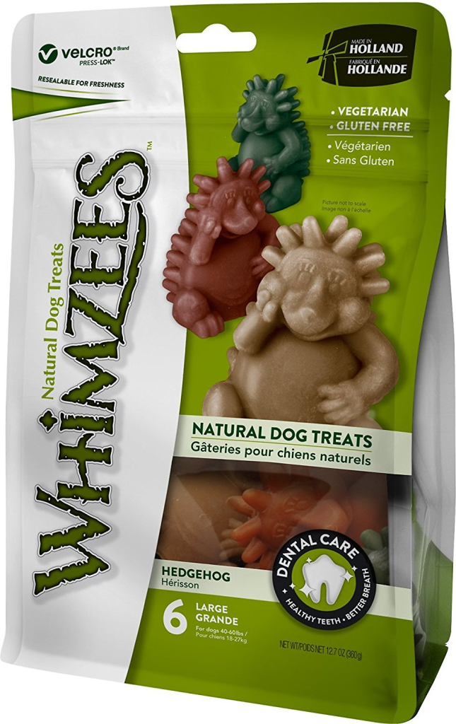 WHIMZEES Hedgehog Dental Dog Treats, Large, 6 count