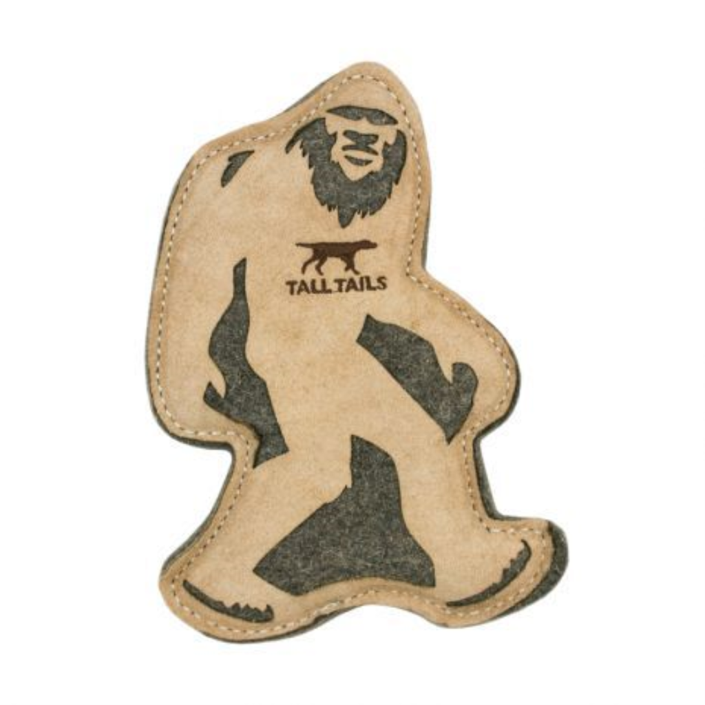 Tall Tails Natural Leather & Wool Sasquatch, 9-in