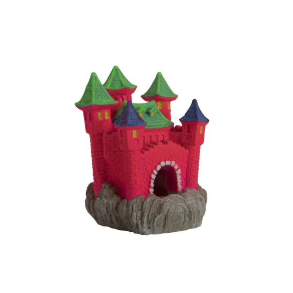 GloFish Glo-wing Castle Aquarium Ornament, Large