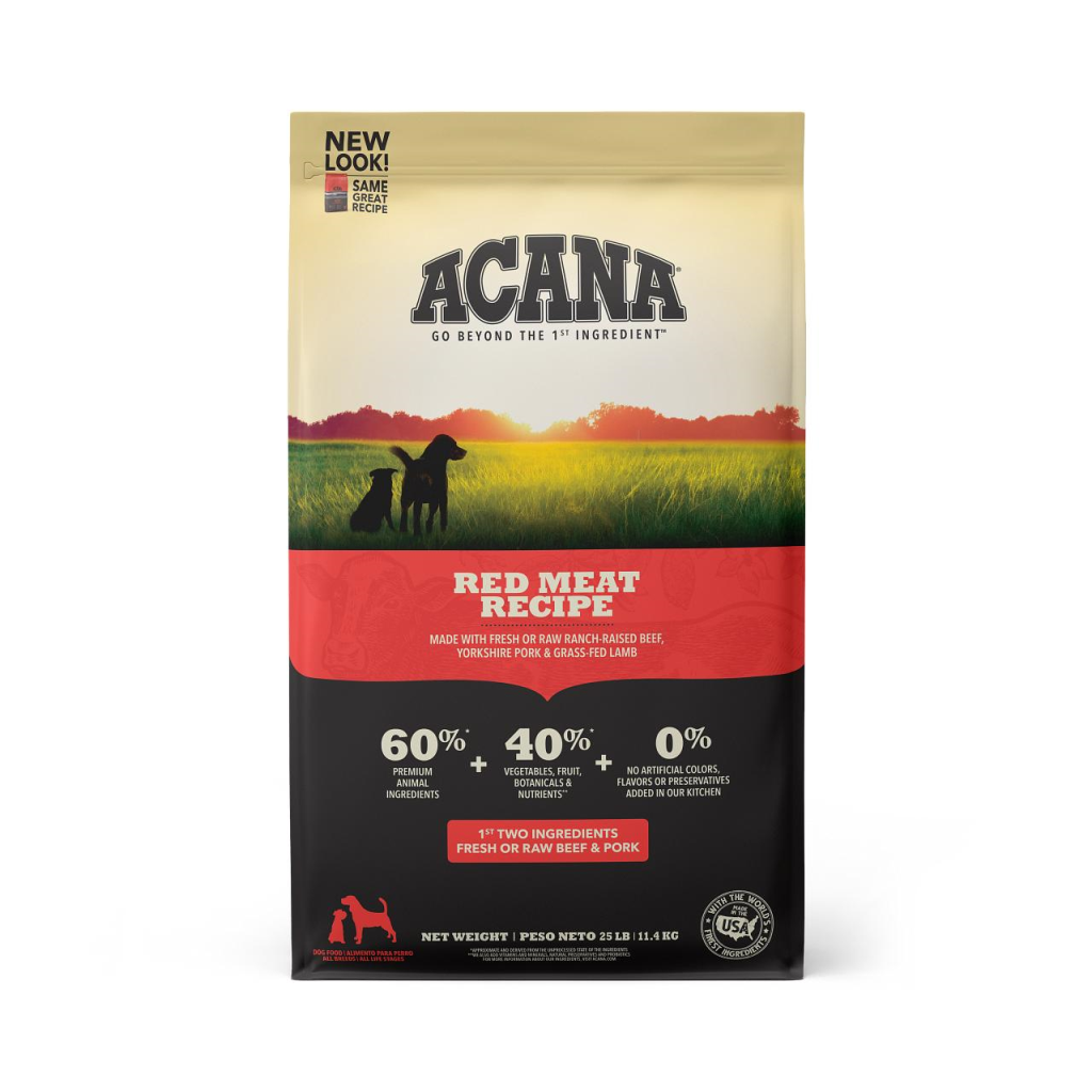 ACANA Red Meat Grain-Free Dry Dog Food, 25-lb