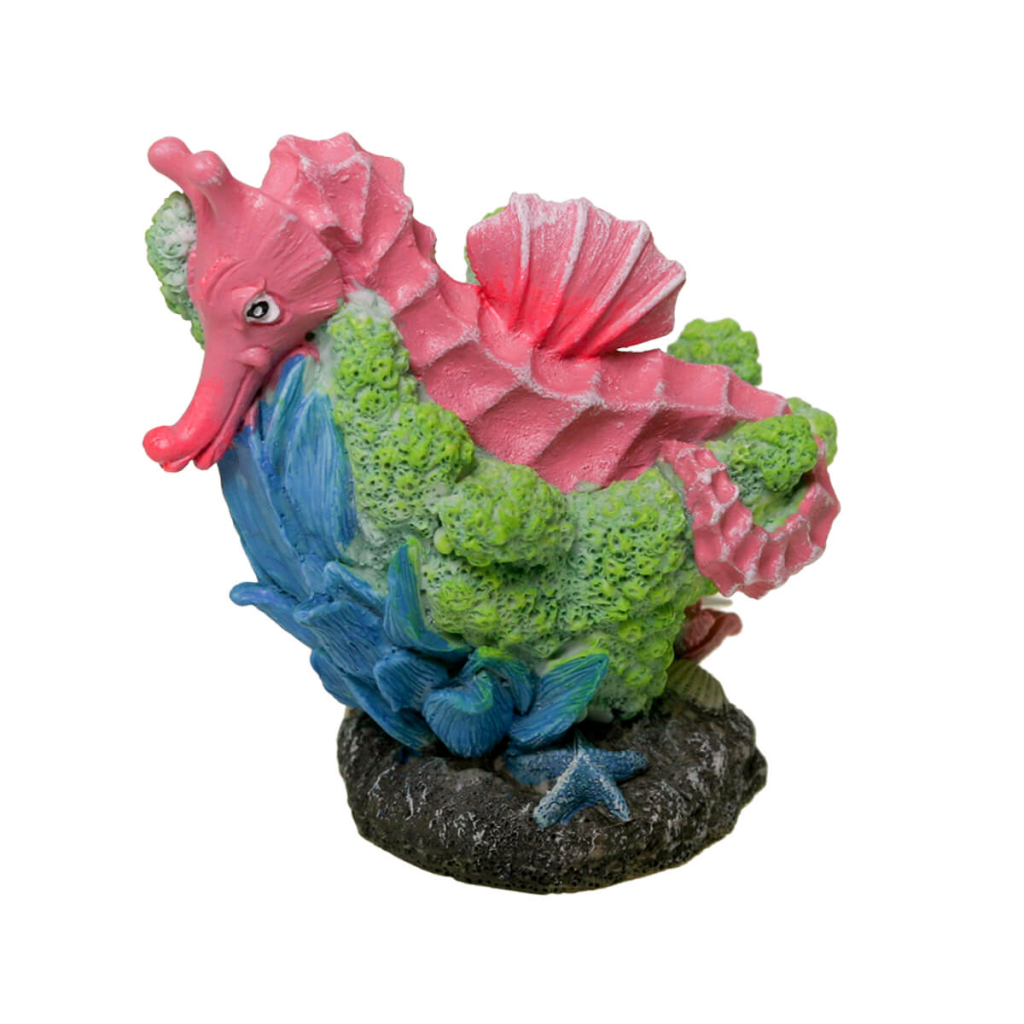 Blue Ribbon Exotic Environments Relaxing Seahorse Aquarium Ornaments