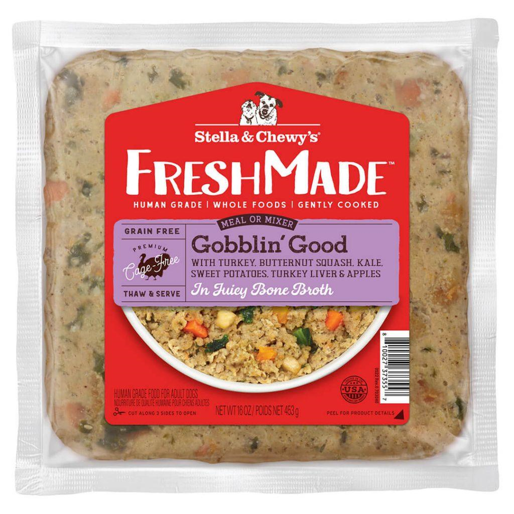 Stella & Chewy's FreshMade Gobblin' Good Gently Cooked Frozen Dog Food, 16-oz