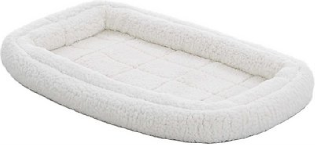 MidWest Quiet Time Deluxe Double Bolster Pet Bed, Fleece, 24-in