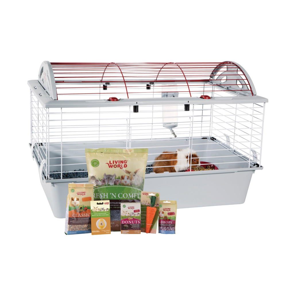 Living World Deluxe Guinea Pig Starter Kit, 78 x 48 x 50-cm