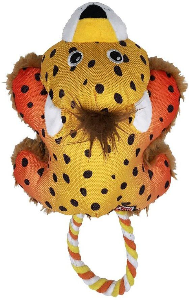 KONG Cozie Tuggz Dog Toy Cheetah MD/LG