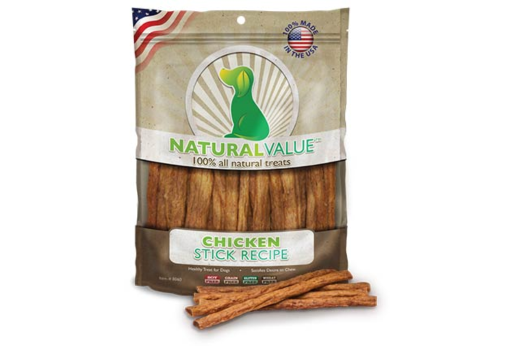 Loving Pets Natural Value Chicken Stick Recipe Dog Treats, 14-oz