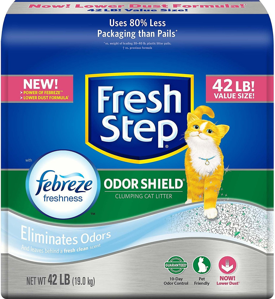 Fresh Step Odor Shield Scented Cat Litter, 42-lb