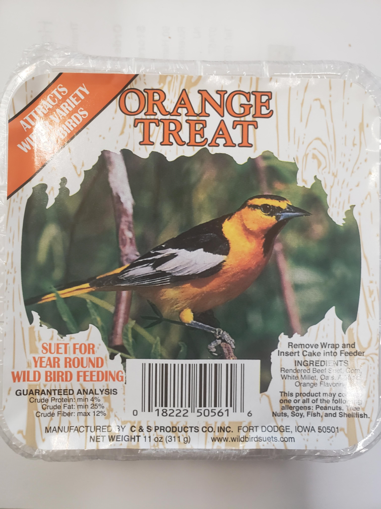 C&S Orange Suet Wild Bird Treats, 11-oz