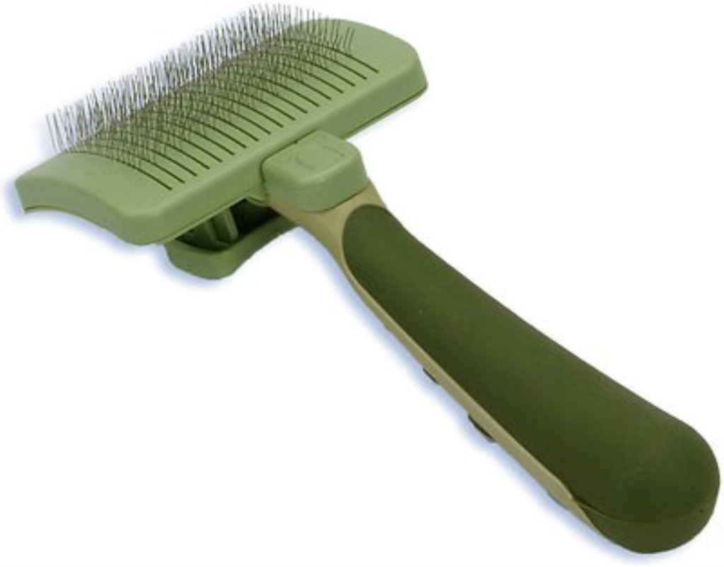 Safari Self-Cleaning Slicker Brush for Dogs, Medium