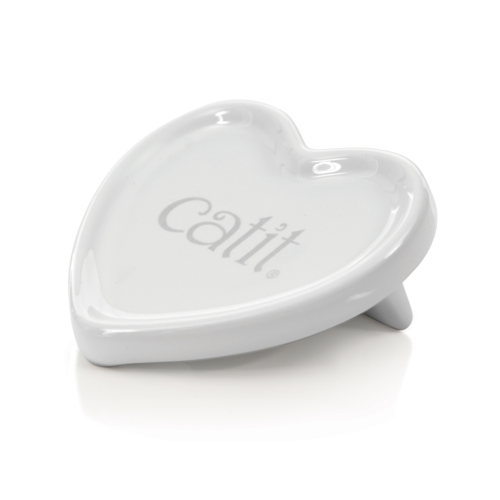 Catit 2.0 Creamy Heart Ceramic Dish