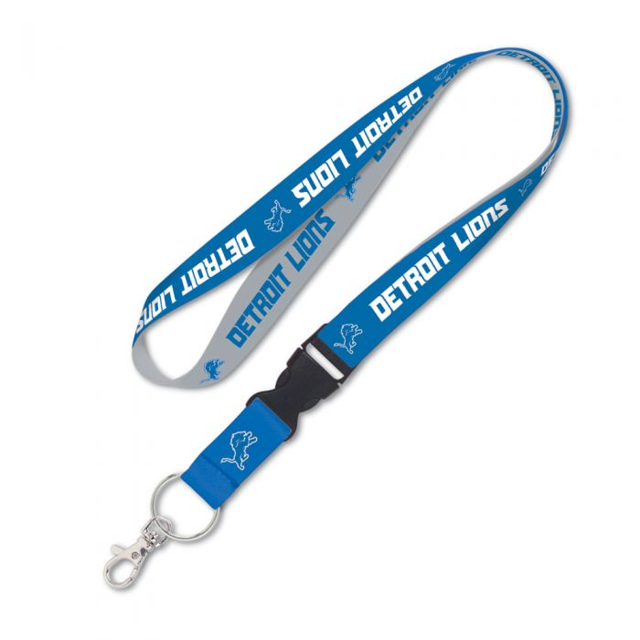 Detroit Lions Lanyard With Detachable Buckle 1"