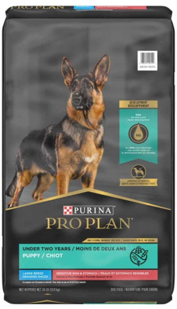 Pro Plan Dog Development - Large Breed Puppy Sensitive Skin & Stomach - Salmon & Rice 10.9 kg